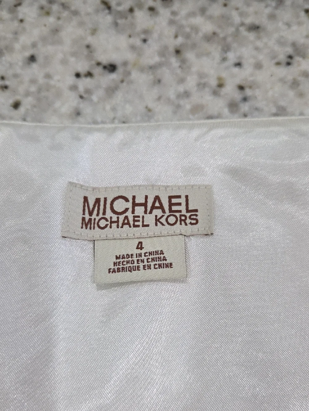 Michael Kors Linen Embroidered Skirt, SIZE 4